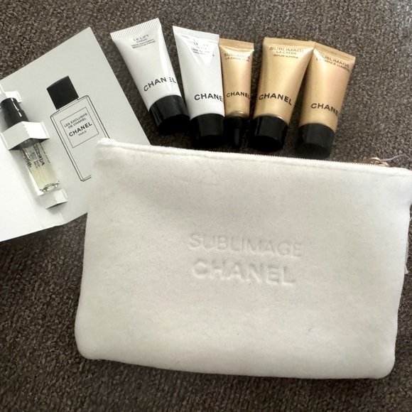 CHANEL Handbags - Chanel Bundle - Sublimage Chanel Pouch and 6 Beauty Samples
